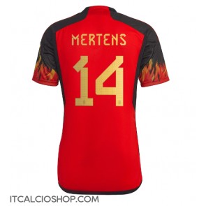 Belgio Dries Mertens #14 Prima Maglia Mondiali 2022 Manica Corta